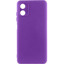 Чехол TPU GETMAN Liquid Silk Full Camera для Motorola Moto G04 / E14 (Фиолетовый)