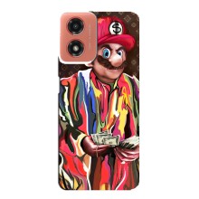 Брендновые Чехлы для Motorola MOTO G04 - (PREMIUMPrint) (Mario LV)