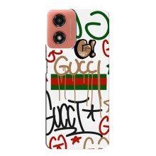 Брендновые Чехлы для Motorola MOTO G04 - (PREMIUMPrint) (Стиль GUUCI)