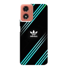 Чехлы Адидас для Motorola MOTO G04 (AlphaPrint) (Адидас с полосами)