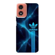 Чехлы Адидас для Motorola MOTO G04 (AlphaPrint) (Синий Адидас)