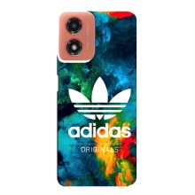 Чехлы Адидас для Motorola MOTO G04 (AlphaPrint) (Яркий Адидас)