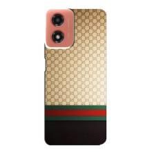 Чохли бренд ГУЧЧІ для Motorola MOTO G04 – Фон Гуччі