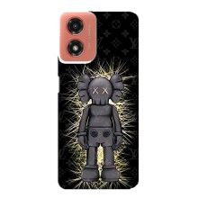 Чехлы для Motorola MOTO G04 - Bearbrick Louis Vuitton (PREMIUMPrint) (Bearbrick LV)