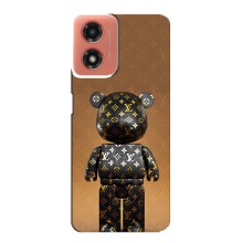 Чехлы для Motorola MOTO G04 - Bearbrick Louis Vuitton (PREMIUMPrint)
