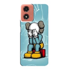 Чехлы для Motorola MOTO G04 - Bearbrick Louis Vuitton (PREMIUMPrint) (Плач Bearbrick)