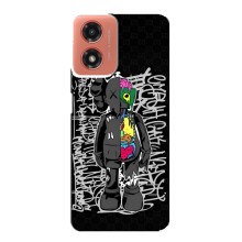 Чехлы для Motorola MOTO G04 - Bearbrick Louis Vuitton (PREMIUMPrint) (Стиль Bearbrick)