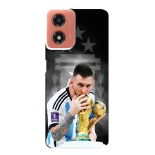 Чехлы для Motorola MOTO G04 (Leo чемпион) (AlphaPrint) (Месси Чемпион)