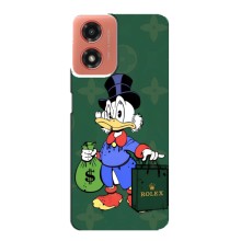 Чехлы для Motorola MOTO G04 - Скрудж МакДак Louis Vuitton (PREMIUMPrint) (Богатая Утка)