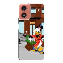 Чехлы для Motorola MOTO G04 - Скрудж МакДак Louis Vuitton (PREMIUMPrint)