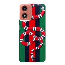 Чехлы ГУЧЧИ для МОТО Джи 04 (AlphaPrint) (Gucci змия)