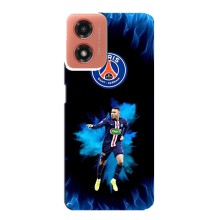 Чехлы Килиан Мбаппе для Motorola MOTO G04 (Мбаппе в огне)