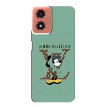 Чехлы Луи Витон для Motorola MOTO G04 (AlphaPrint - LOUIS VUITTON) (Микки Маус LV)
