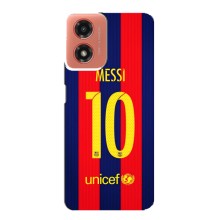 Чехлы Месси для Motorola MOTO G04 (AlphaPrint) (Messi Barca 10)