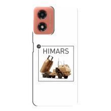 Чехлы на военную тематику для Motorola MOTO G04 – HIMARS