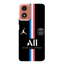 Чехлы PSG для Motorola MOTO G04 (AlphaPrint) (футболка ПСЖ)