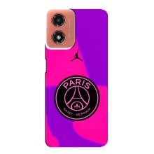 Чехлы PSG для Motorola MOTO G04 (AlphaPrint) (яркий ПСЖ)