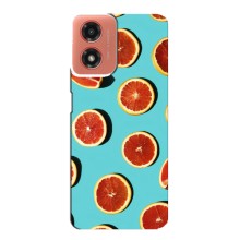 Чехлы с Фруктами для Motorola MOTO G04 (VPrint) (Грейпфрут)