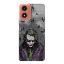 Чехлы с картинкой Джокера на Motorola MOTO G04 (Joker клоун)