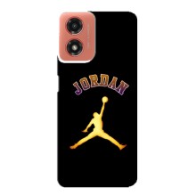 Чехлы для Motorola MOTO G04 - с картинкой JORDAN (AlphaPrint) (Jordan Gold)
