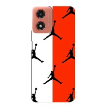 Чехлы для Motorola MOTO G04 - с картинкой JORDAN (AlphaPrint) (Лого Джордан)