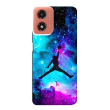 Чехлы для Motorola MOTO G04 - с картинкой JORDAN (AlphaPrint) (Яркий Джордан)