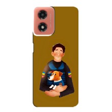 Чехлы с картинкой собаки Патрон для Motorola MOTO G04 (AlphaPrint) (ЗСУ Патрон)