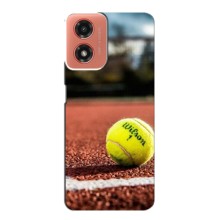 Чохли з прінтом Спортивна тематика для Motorola MOTO G04 – Тенісний корт
