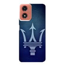 Чехлы с тематикой "Крутые машины" на Motorola MOTO G04 – Лого Maserati