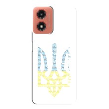 Чехлы для Motorola MOTO G04  Укр. Символика (AlphaPrint) (Герб из букв)