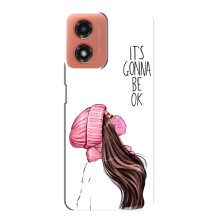 Чехол с печатью для Motorola MOTO G04 - (Мода) (AlphaPrint) (Коронавирус)