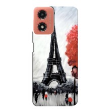 Чехол Эйфелева Башня для Motorola MOTO G04 - (AlphaPrint) (Башня в Париже)
