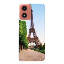 Чехол Эйфелева Башня для Motorola MOTO G04 - (AlphaPrint) (Дорога в Париж)