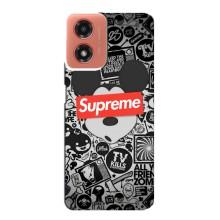 Чехол с Брендами одежды на Моторола Мото джи 04 – Supreme Маус