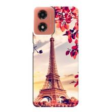 Чехол с Эйфелевой башней на Motorola MOTO G04 – Paris photo