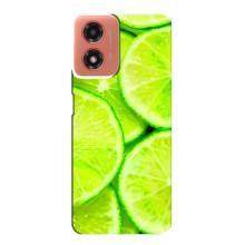 Чехол с изображением  вкусной еды для Motorola MOTO G04 – Лайм