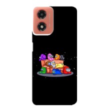 Чехол Амонг Ас для Motorola MOTO G04 (AlphaPrint) (Амонг-ас)