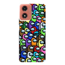Чехол Амонг Ас для Motorola MOTO G04 (AlphaPrint) (Убит)