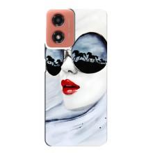 Чехол с картинкой Модные Девчонки Motorola MOTO G04 (Любительница коней)