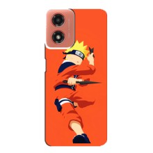 Чехлы с принтом Наруто на Motorola MOTO G04 (Силуэт Наруто)