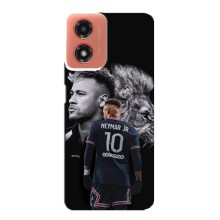 Чехол Неймар для Motorola MOTO G04 (AlphaPrint) (Неймар Лев)