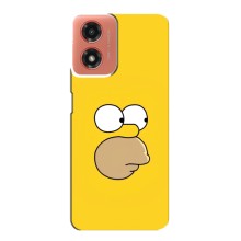 Чехол с Симпсонами для Motorola MOTO G04 (VPrint) (Гомер)