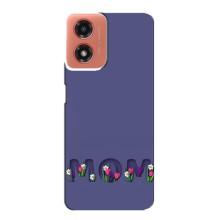 Чохли для мами на Motorola MOTO G04 (Мама в квітах)