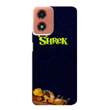 Чехол с мультфильмом Шрек на Motorola MOTO G04 – Шрек лого