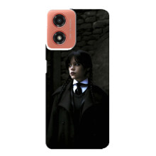 Чехол с дизайном Венздей 2 на Motorola MOTO G04 – Уэнсдей в костюме