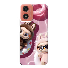 Чехол с Лабубу на Motorola MOTO G04 – Игрушка Лабубу