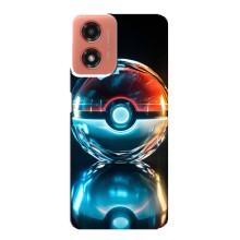 Чехол с Пикачу на Motorola MOTO G04 (Мяч Пикачу)