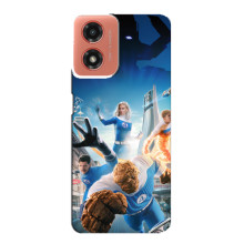 Чехол с принтом Фантастическая четверка для Motorola MOTO G04 – Герои Фантастической четверки