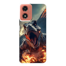 Чехол с картинкой «Хищники» для Motorola MOTO G04 – Динозавр