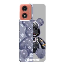 Крутые Чехлы Луи Виттон для Motorola MOTO G04 (AlphaPrint) (Робот Мишка)